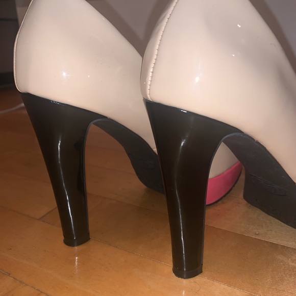 [7]👡CANDIE’S multicolour peep toe heels - Picture 14 of 14